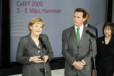 Angela Merkel, Arnold Schwarzenegger