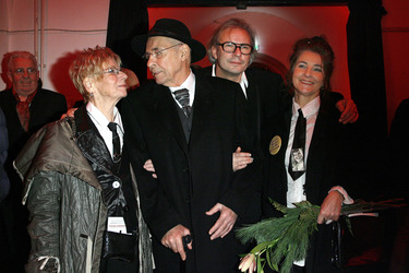 Ezard Haußmann mit Ehefrau Doris und Tochter Iris, Leander Haußmann