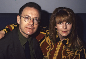 Pressetermin mit Robert Fripp und Toyah Willcox in London