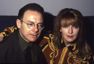 Pressetermin mit Robert Fripp und Toyah Willcox in London