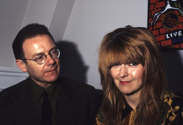 Pressetermin mit Robert Fripp und Toyah Willcox in London
