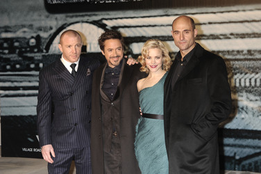 Guy Ritchie, Robert Downey Jr., Rachel McAdams, Mark Strong