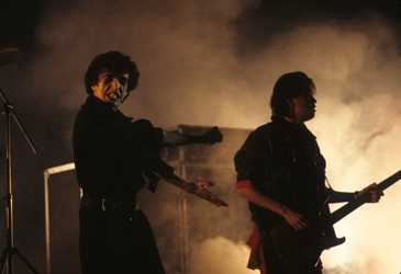 Musikvideo-Dreharbeiten mit Killing Joke in London