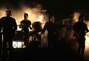 Musikvideo-Dreharbeiten mit Killing Joke in London