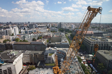 Blick von der Panorama-Etage im 20. Stock des Europa-Centers