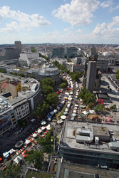 Blick von der Panorama-Etage im 20. Stock des Europa-Centers