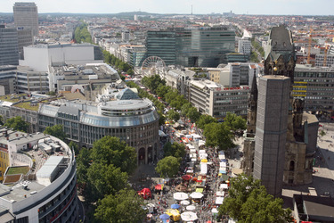 Blick von der Panorama-Etage im 20. Stock des Europa-Centers