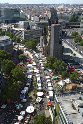 Blick von der Panorama-Etage im 20. Stock des Europa-Centers