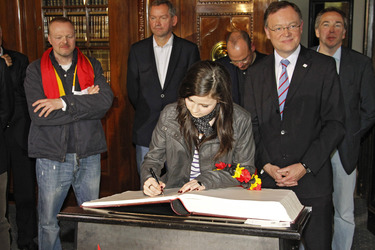 Stefan Raab, Lena Meyer-Landrut, Stephan Weil