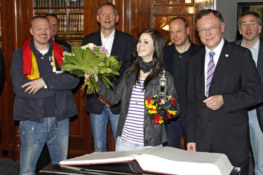 Stefan Raab, Lena Meyer-Landrut, Stephan Weil