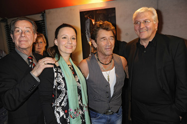 Franz Müntefering mit Ehefrau Michelle, Peter Maffay, Frank-Walter Steinmeier