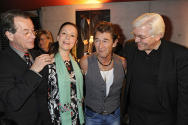 Franz Müntefering mit Ehefrau Michelle, Peter Maffay, Frank-Walter Steinmeier