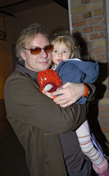 Leander Haußmann mit Tochter Kunigunde