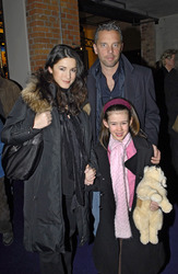 Mariella Ahrens mit Mann Patrick Graf Faber-Castell und Tochter Isabella