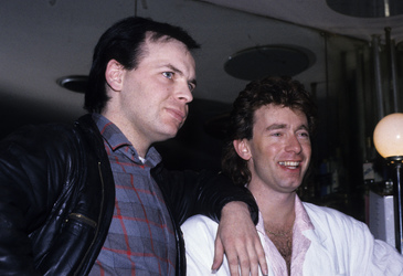 Pressekonferenz mit Sharpe & Numan in London