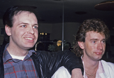 Pressekonferenz mit Sharpe & Numan in London