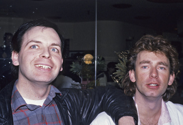 Pressekonferenz mit Sharpe & Numan in London