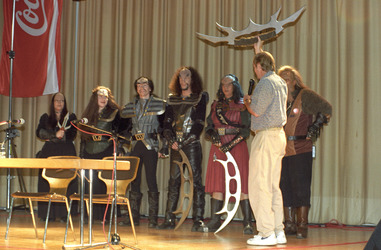 Robert O'Reilly mit Klingonen