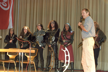 Robert O'Reilly mit Klingonen