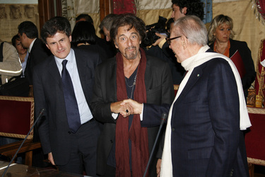 Gianni Alemanno, Al Pacino, Gian Luigi Rondi