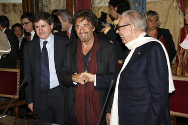 Gianni Alemanno, Al Pacino, Gian Luigi Rondi