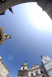 Himmel über dem Domplatz