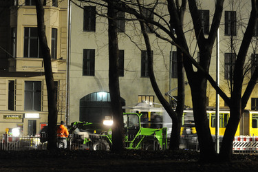 Nachtdreh zum Thriller 'Unknown Identity'