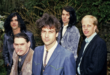 Photoshooting mit Wall of Voodoo in London