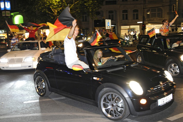 Autokorso am Kurfürstendamm