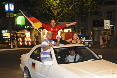 Autokorso am Kurfürstendamm