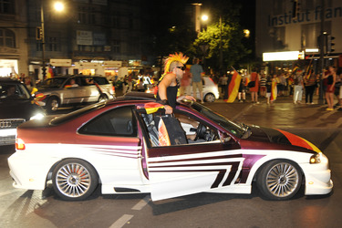 Autokorso am Kurfürstendamm