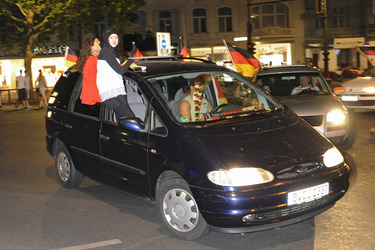 Autokorso am Kurfürstendamm
