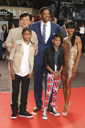 Jackie Chan, Jaden Smith, Will Smith, Willow Smith, Jada Pinkett Smith