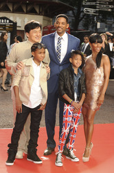 Jackie Chan, Jaden Smith, Will Smith, Willow Smith, Jada Pinkett Smith