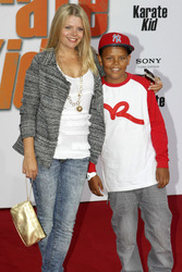 Anne-Sophie Briest mit Sohn Jamahr