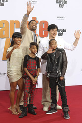Jada Pinkett Smith, Willow Smith, Will Smith, Jackie Chan, Jaden Smith