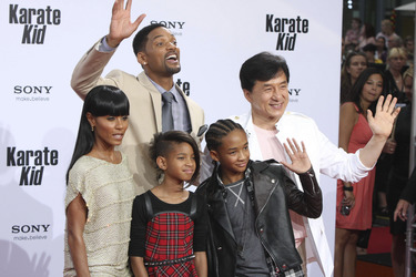 Jada Pinkett Smith, Willow Smith, Will Smith, Jaden Smith, Jackie Chan