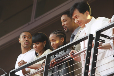 Jada Pinkett Smith, Jaden Smith, Will Smith, Jackie Chan