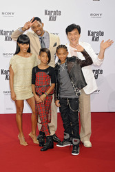 Jada Pinkett Smith, Willow Smith, Will Smith, Jaden Smith, Jackie Chan