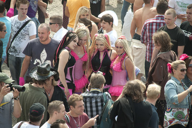 Fans auf der Loveparade 2010