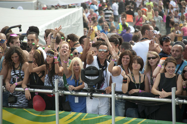 Fans auf der Loveparade 2010