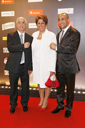 Arthur Abraham mit Mutter Silvia und Vater Gregor