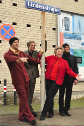 Florian 'Flo' Weber, Rüdiger 'Rüde' Linhof, Marie-Luise Marjan, Peter Brugge