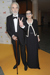 Christopher Lee mit Ehefrau Gitte