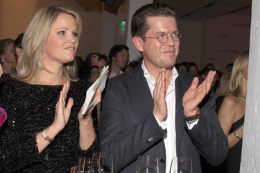 Karl Theodor Freiherr von und zu Guttenberg mit Gattin Stephanie