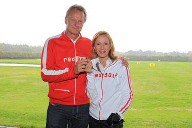 Katja Flint mit ihrem Bruder Kai Flint