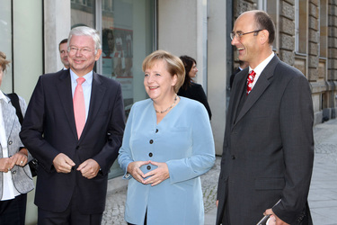 Roland Koch, Angela Merkel, Manuel Herder