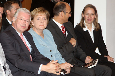 Roland Koch, Angela Merkel, Manuel Herder