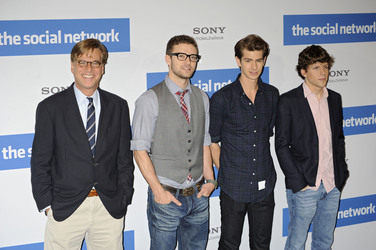 Aaron Sorkin, Justin Timberlake, Andrew Garfield, Jesse Eisenberg