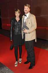 Florentine Lahme mit ihrem Frisör Michael